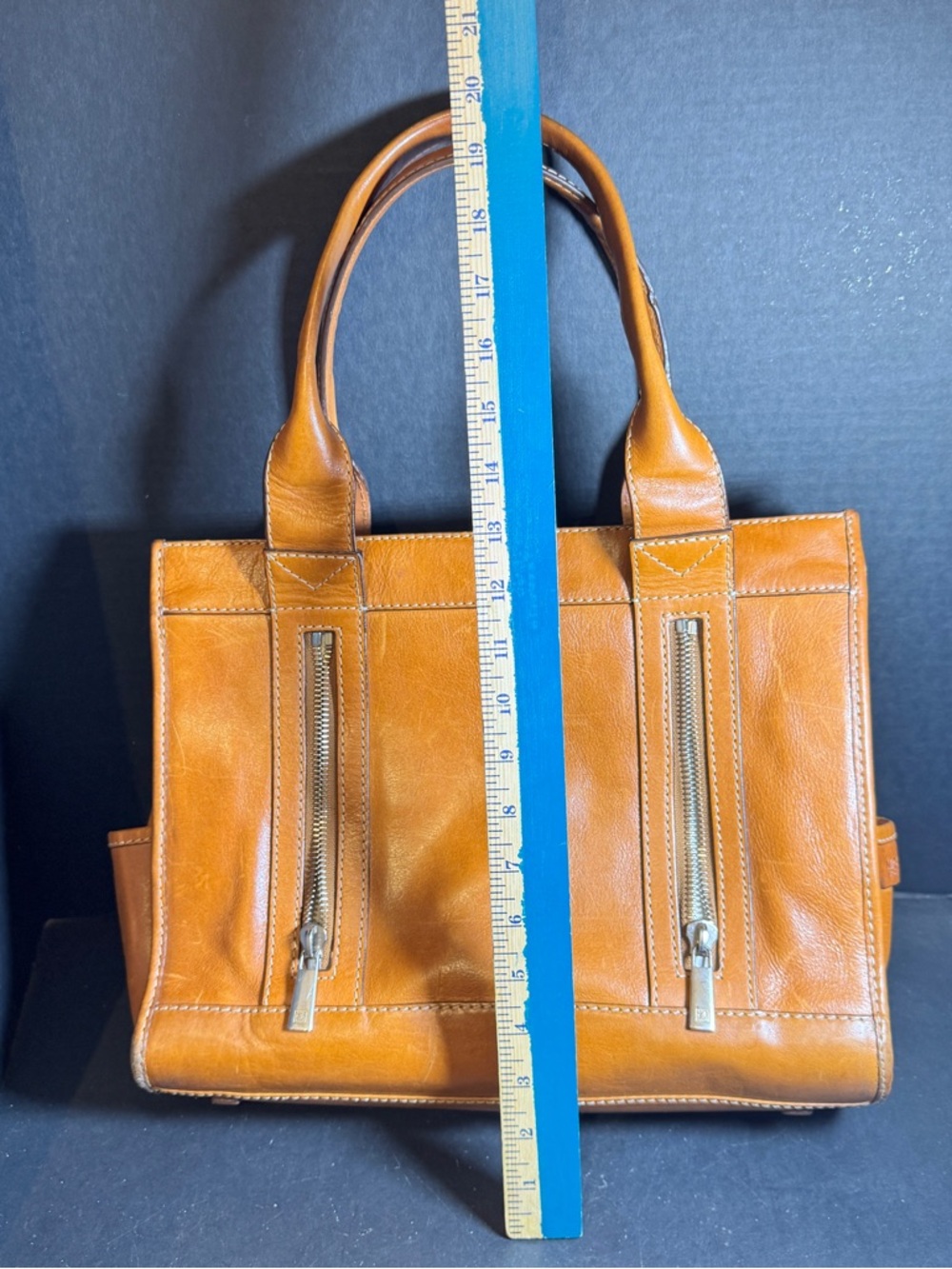 Michael Kors Structured Leather Satchel [Item 0339] - Picture 2 of 9